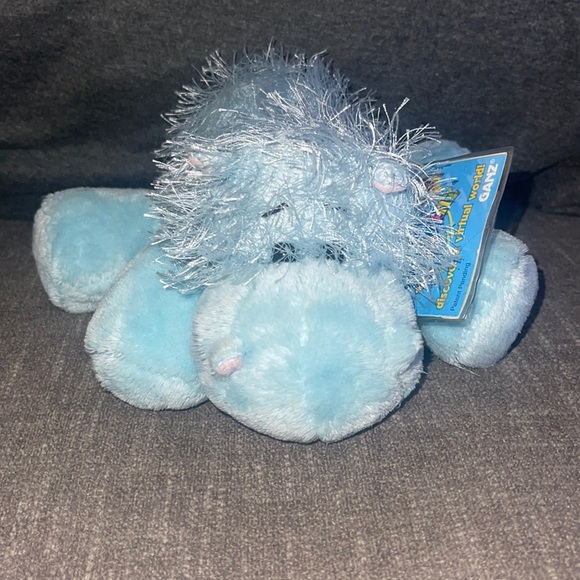 WEBKINZ Ganz Baby Blue plush Hippo HM009 Hang/But tag no code stuffed animal - Picture 3 of 15